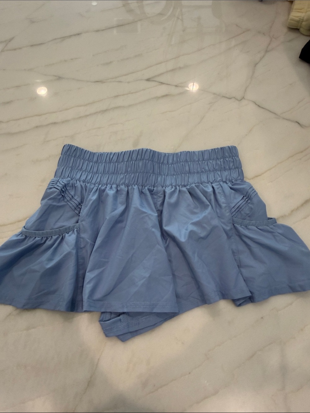 Free People Light Blue Athletic Shorts
